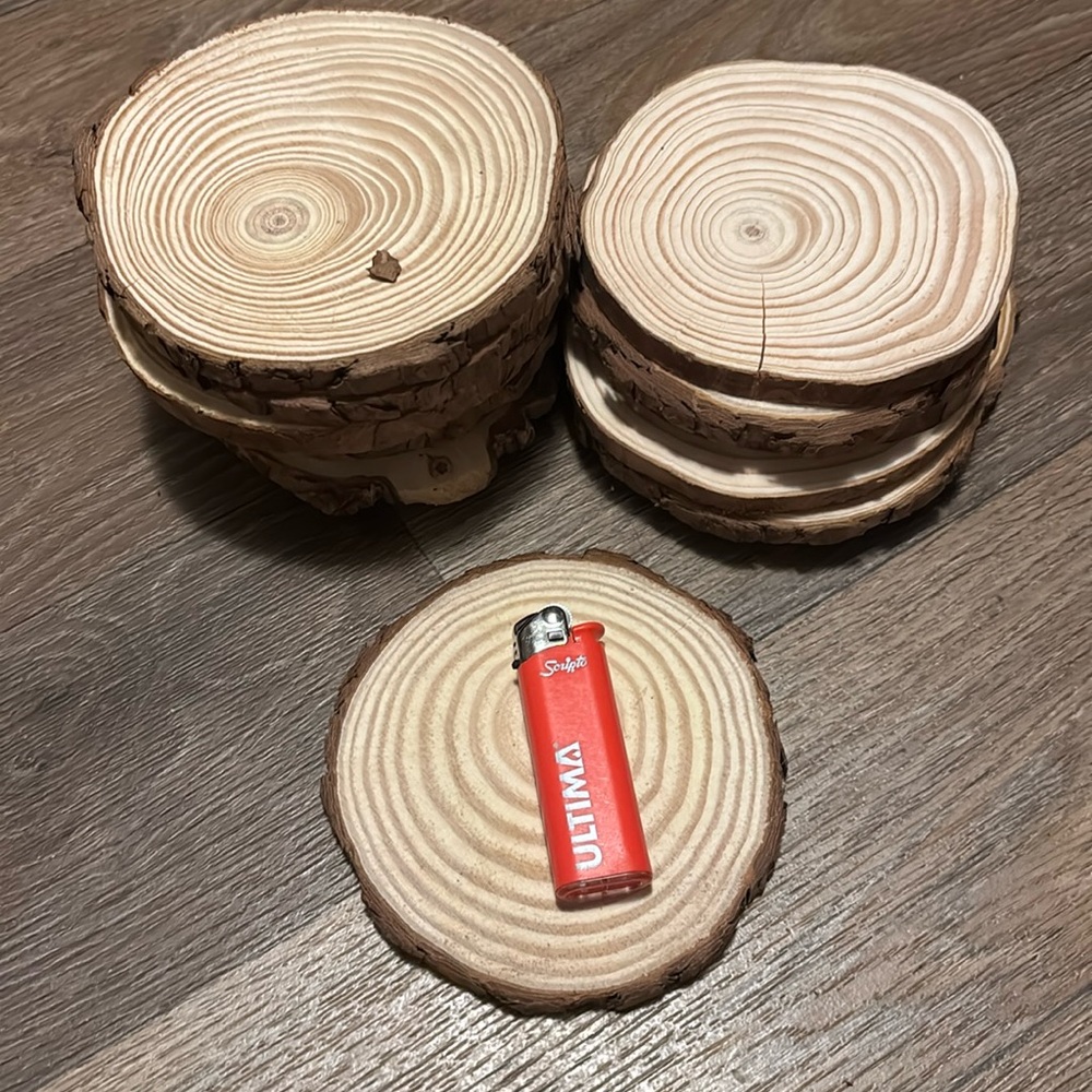 15 wood slices
